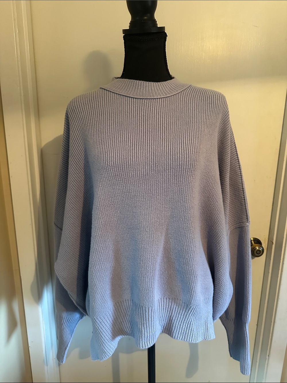 Free People Pale Blue Women’s Crewneck Sweater